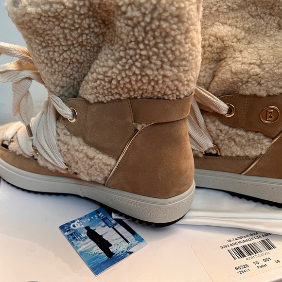 NIB Bogner Winter Boots Alpi Shearling Fur Size US 9 EU 41 - Picture 11 of 15